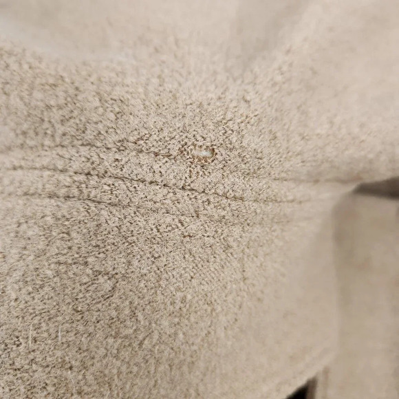 LL Bean Womens Beige  Wool Coat Size 1X - Picture 10 of 11